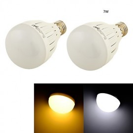 2PCS E27 7W 14*SMD5730 600LM White/Warm White Light LED Globe Bulbs (AC85~265V/AC110-120V/AC220-240V)