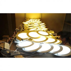 High quality 9W Round Dimmable LED Panel light 2800-6500K SMD 2835 Epistar chip AC85-265V