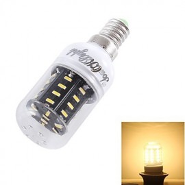 6PCS E14 3W 36*SMD4014 3000K 300LM Warm White Light CRI80 LED Corn Bulbs Lamp (110V-120V)