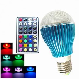 1 pcs GU10/ E26/E27 /B22 9W 450LM RGB A60 Dimmable /32Keys Remote-Controlled /Decorative LED Globe Bulb