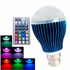 1 pcs GU10/ E26/E27 /B22 9W 450LM RGB A60 Dimmable /32Keys Remote-Controlled /Decorative LED Globe Bulb