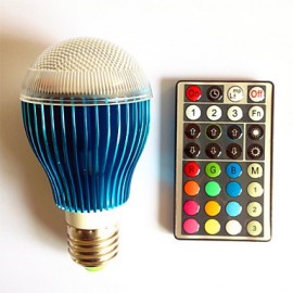 1 pcs GU10/ E26/E27 /B22 9W 450LM RGB A60 Dimmable /32Keys Remote-Controlled /Decorative LED Globe Bulb