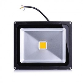 Black Waterproof 50W 5000LM 2800-7000K Cold White Light and Warm White Light LED Flood Lamp (85V-265V)