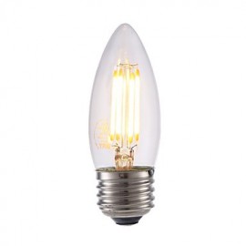 3.5W E26 LED Filament Bulbs B10 4 COB 350 lm Warm White Dimmable 120V 1 pcs