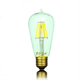 E26 E27 220V ST58 2200K-2700K 300-500lm 5W 6LED Light Bulb Edison