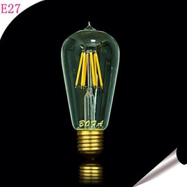 E26 E27 220V ST58 2200K-2700K 300-500lm 5W 6LED Light Bulb Edison