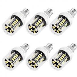 6PCS High Luminous E27 E12 110V 30*SMD5733 LED Corn Bulb 3W Spotlight LED Lamp Candle Light