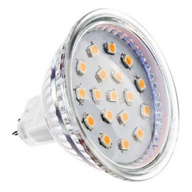 4W GU5.3(MR16) LED Spotlight MR16 15 SMD 2835 300 lm Warm White DC 12 / AC 12 V 5 pcs