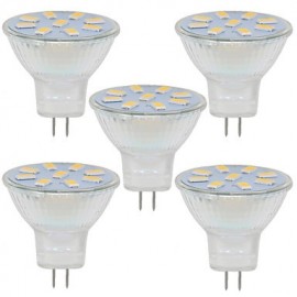 2W GU4(MR11) Decoration Light MR11 9 SMD 5730 280LM lm Warm White / Cool White 9-30 V 5 pcs