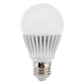 E27 5W 350-380LM 5800-6500K Natural White Light White Shell LED Ball Bulb (110-240V)