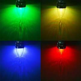 2PCS E14 3W Remote Controlled LED Candle Bulb Colorful Light 240lm - Silver (AC 85265V)