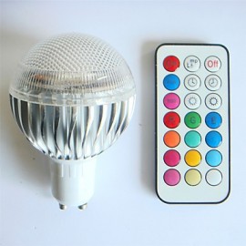 1 pcs GU10 8W High Power LED Dimmable / Remote-Controlled / Decorative RGB LED Globe Bulbs AC 100-240 V