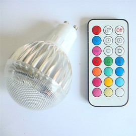 1 pcs GU10 8W High Power LED Dimmable / Remote-Controlled / Decorative RGB LED Globe Bulbs AC 100-240 V