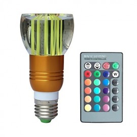 Globe Bulbs , E26/E27 3 W 1 High Power LED LM RGB V