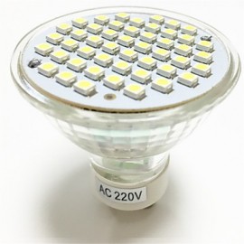 5pcs 48LED SMD2835 GU10/MR16 LED Spotlight Heat-resistant Glass Body LED Bulbs lighting(AC220-240V)