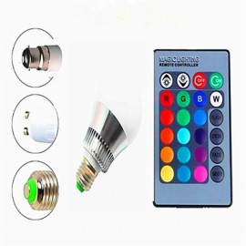 10W E27 RGB LED Bulb Light AC85-265V Remote Control Lamp