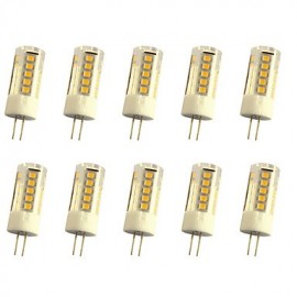 4W E14 / G9 / G4 LED Bi-pin Lights T 33LED SMD 2835 300-350LM Warm White / Cool White Decorative AC110 / AC220 V 10 pcs