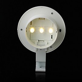 Waterproof 0.5W 40lm 3-SMD 3528 LED White Fence Light / Solar Wall / Wall Lamp / Garden Light / Garden Light