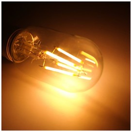 E27 4W T45 COB LED Vintage Antique Retro Edison Clear Glass Warm White Light Bulb AC220V