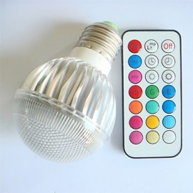 1 pcs E26/E27 8W High Power LED Dimmable / Remote-Controlled / Decorative RGB LED Globe Bulbs AC 100-240 V