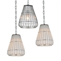 Modern/Contemporary Bulb Included Chrome Glass Chandeliers Living Room / Bedroom / Dining Room / Study Room/Office / Hallway