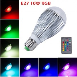 E27 10W LED RGB Magic Lamp Light Bulb Color Changing Spotlight with Remote Control(85-265V)