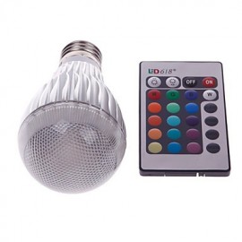 E27 10W LED RGB Magic Lamp Light Bulb Color Changing Spotlight with Remote Control(85-265V)