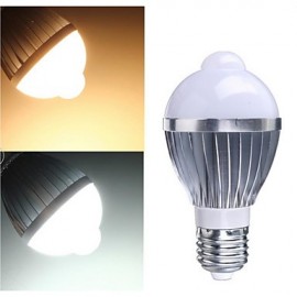 E27 B22 85V-265V 400-550Lm 5W Body Sensor LED Bulb