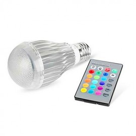 RGB LED10w Colorful Intelligent Remote Control Bulb With Power Memory