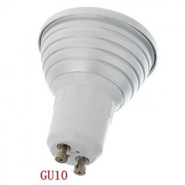 GU10 85V-265V 100-200Lm 3W Colorful RGB Remote Control LED RGB Spotlights Lights Cup Silver