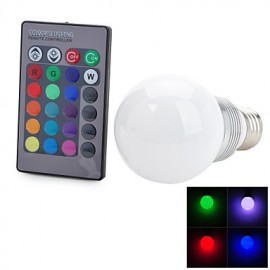 E27 5W RGB Remote Control RGB Light Color Change LED Bulb Lamp(85-265v)