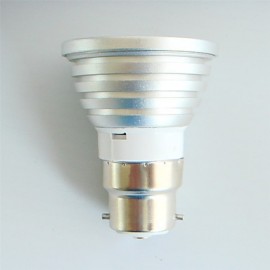 1 pcs B22 4W High Power LED 300LM RGB Dimmable / Remote-Controlled / Decorative LED Spotlight AC 100-240 V