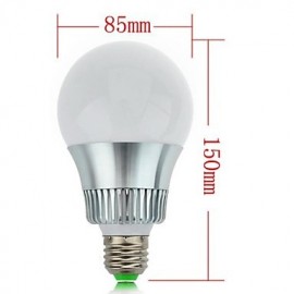 7W E26/E27 LED Globe Bulbs 1 High Power LED 350-400 lm RGB Remote-Controlled AC 85-265 V