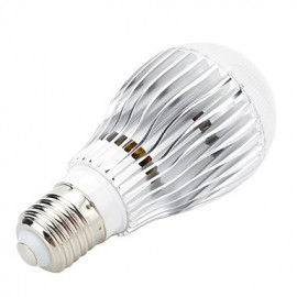 E27 7W 300lm RGB LED Globe Bulb w/IR Remote Control - (AC 85~265V)