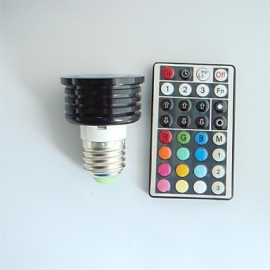 1 pcs E26/E27 4W High Power LED Dimmable/32Keys Remote-Controlled/Decorative RGB LED Spotlight AC 100-240 V