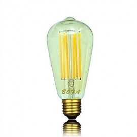 E26 E27 220V ST64 2200K-2700K 450-650lm 6W 6LED Light Bulb Edison