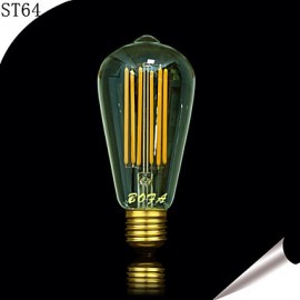 E26 E27 220V ST64 2200K-2700K 450-650lm 6W 6LED Light Bulb Edison