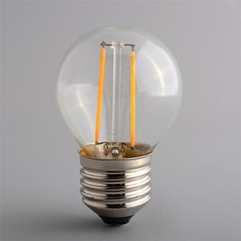 5pcs G45 2W E27 250LM 360 Degree Warm/Cool White Color Edison Filament Light LED Filament Lamp (AC220V)