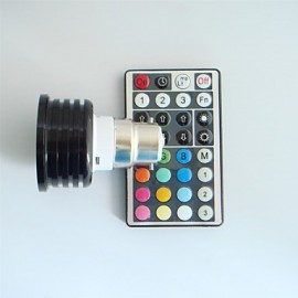 1 pcs B22 4W High Power LED Dimmable/32Keys Remote-Controlled/Decorative RGB LED Spotlight AC 100-240 V