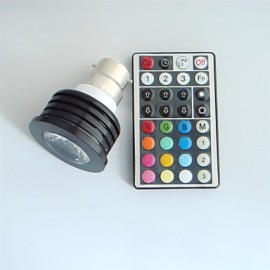 1 pcs B22 4W High Power LED Dimmable/32Keys Remote-Controlled/Decorative RGB LED Spotlight AC 100-240 V