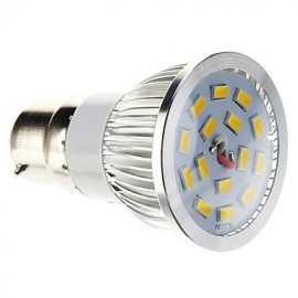 B22 LED Spotlight 15 SMD 5730 100-550 lm Warm White Dimmable AC 220-240 V