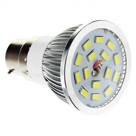 B22 LED Spotlight 15 SMD 5730 100-550 lm Warm White Dimmable AC 220-240 V