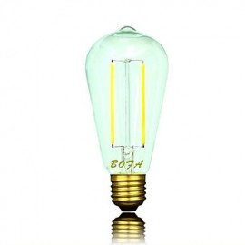 E26 E27 110V 220V 2200K-2700K 100-200Lm ST64 2W 2LED Bulb Edison Retro Led Bulb