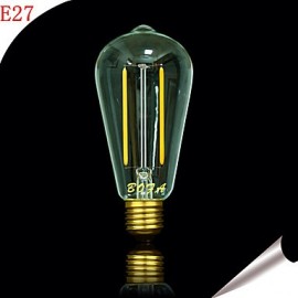 E26 E27 110V 220V 2200K-2700K 100-200Lm ST64 2W 2LED Bulb Edison Retro Led Bulb