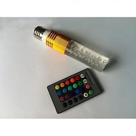 E27 B22 85V-265V 100-210Lm 3W RGB Crystal Spotlight Remote Control Lights 16 Full-color Lights