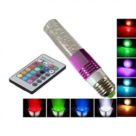 E27 B22 85V-265V 100-210Lm 3W RGB Crystal Spotlight Remote Control Lights 16 Full-color Lights