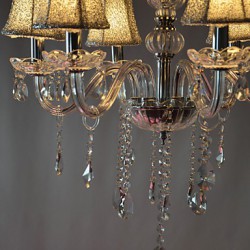 Modern Luxury 6 Lights Chandelier In Crystal Decoration