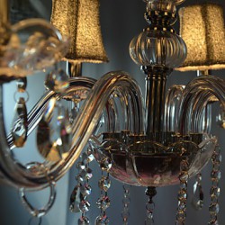 Modern Luxury 6 Lights Chandelier In Crystal Decoration