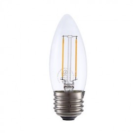 2W E26 LED Filament Bulbs B10 2 COB 200 lm Warm White Dimmable 120V 1 pcs