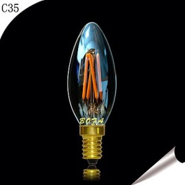 E14 2200K-3000K 200-300Lm 220V 3W 4LED Dimmable Retro Imitation Tungsten Filament LED Candle Light